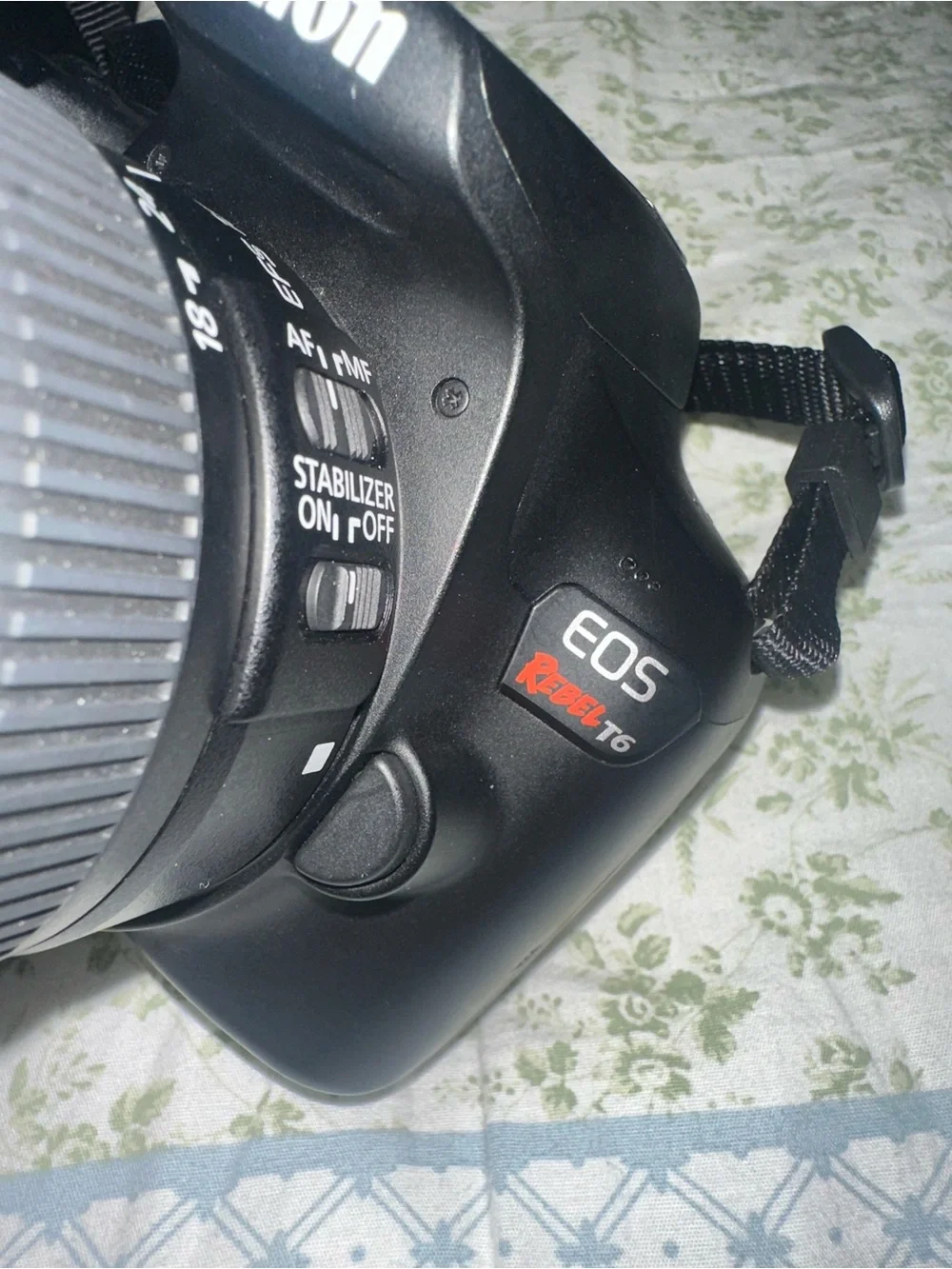 Canon Black DSLR with 18-55mm Zoom Lens